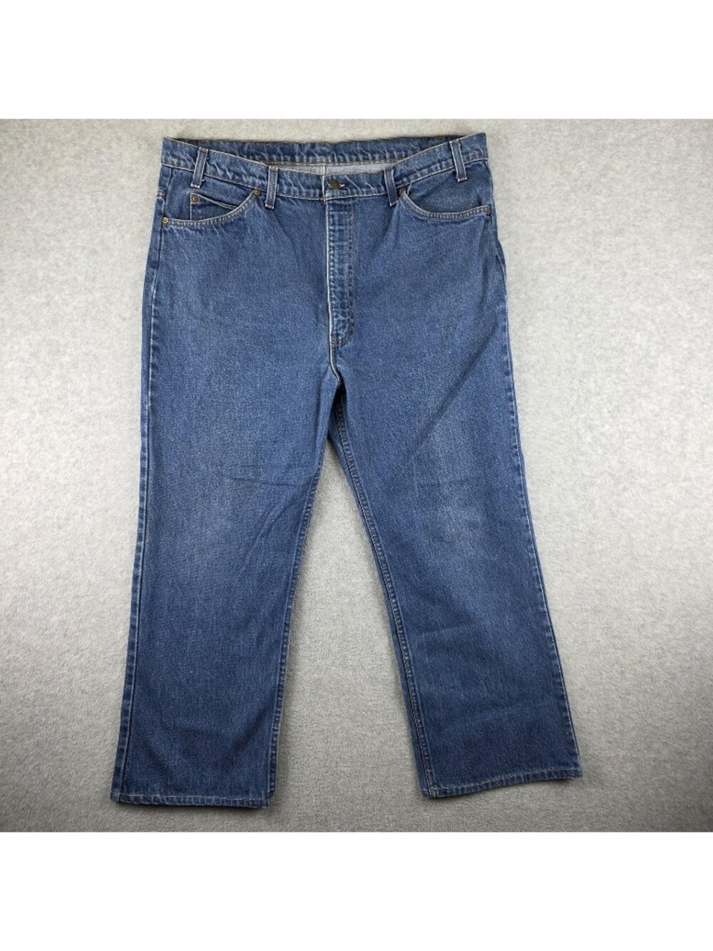 Levis 517 Orange Tab Jeans Mens 40x27 Blue Bootcut Medium Wash Denim USA Style